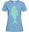 Жіноча футболка Блакитний дельфін Блакитний фото