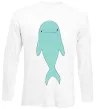 Лонгслів Блакитний дельфін Білий фото