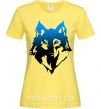 Женская футболка Синий волк Лимонный фото