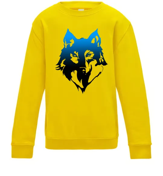 Детский Свитшот Синій вовк Солнечно желтый фото