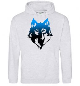 Чоловіча толстовка (худі) Синій вовк Чоловіча толстовка (худі) Синій вовк