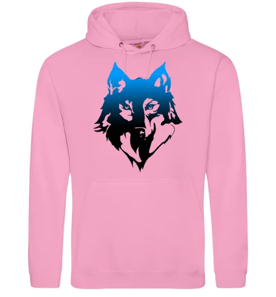 Жіноча толстовка (худі) Синій вовк Рожевий фото