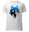 Мужская премиум футболка Синій вовк Белый Мужская премиум футболка Синій вовк Белый фото
