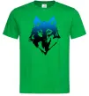 Мужская футболка Синій вовк Зеленый Мужская футболка Синій вовк Зеленый фото