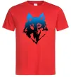Мужская футболка Синій вовк Красный Мужская футболка Синій вовк Красный фото