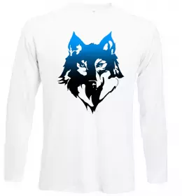 Лонгслив Синій вовк Белый фото