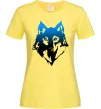Женская футболка Синій вовк Лимонный Женская футболка Синій вовк Лимонный фото