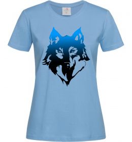 Женская футболка Синій вовк