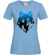 Женская футболка Синій вовк Голубой Женская футболка Синій вовк Голубой фото