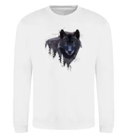 Світшот Multicolor wolf Чорний фото