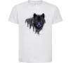 Дитяча футболка Wolf in the wood Білий фото