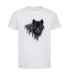 Детская футболка Wolf in the wood Белый фото