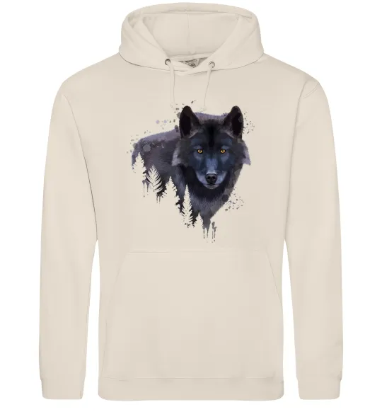 Мужская толстовка (худи) Wolf in the wood Таш фото