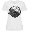 Жіноча футболка Два волка Білий фото