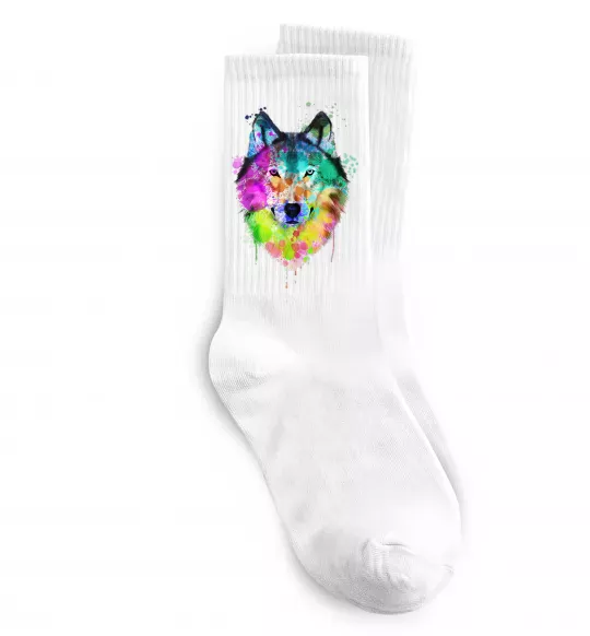 Носки Wolf splashes Белый фото