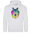 Жіноча толстовка (худі) Wolf splashes Сірий меланж фото