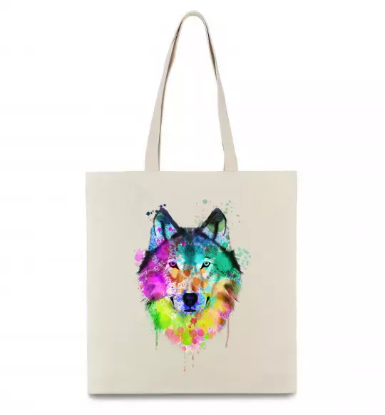 Еко-сумка Wolf splashes Бежевий фото