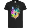 Детская футболка Wolf splashes Черный фото