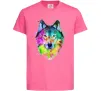 Детская футболка Wolf splashes Ярко-розовый фото