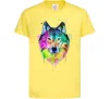 Детская футболка Wolf splashes Лимонный фото