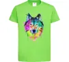 Детская футболка Wolf splashes Лаймовый фото