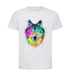 Детская футболка Wolf splashes Белый фото