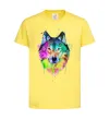 Детская футболка Wolf splashes Лимонный фото