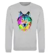 Свитшот Wolf splashes Серый меланж фото