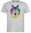 Чоловіча футболка Wolf splashes Сірий Чоловіча футболка Wolf splashes Сірий фото