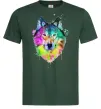 Чоловіча футболка Wolf splashes Темно-зелений Чоловіча футболка Wolf splashes Темно-зелений фото