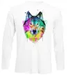 Лонгслив Wolf splashes Белый фото
