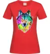 Женская футболка Wolf splashes Красный Женская футболка Wolf splashes Красный фото