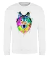 Світшот Wolf splashes Білий фото