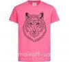 Детская футболка Волк узор Ярко-розовый фото