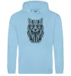 Чоловіча толстовка (худі) Wolf eyes Блакитний фото
