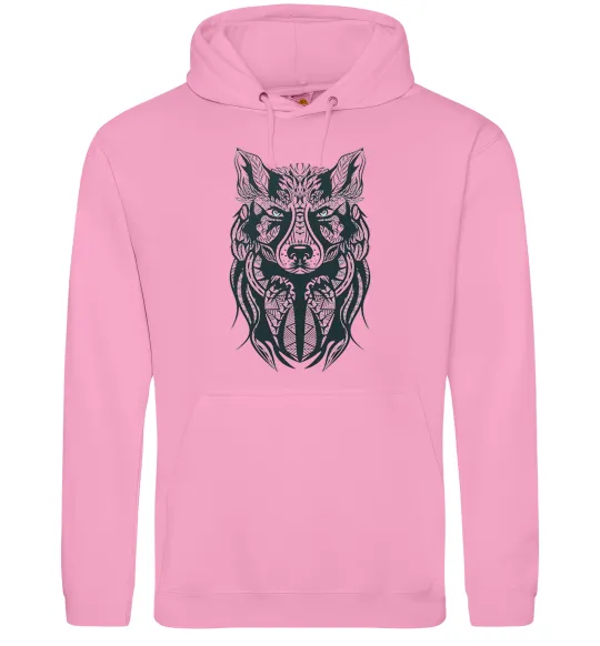 Женская толстовка (худи) Wolf eyes Розовый фото