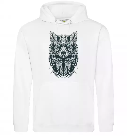 Женская толстовка (худи) Wolf eyes Белый фото