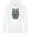 Женская толстовка (худи) Wolf eyes Белый фото
