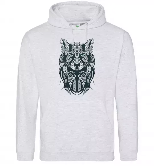 Женская толстовка (худи) Wolf eyes Серый меланж фото