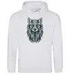 Женская толстовка (худи) Wolf eyes Серый меланж фото