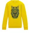 Детский Свитшот Wolf eyes Солнечно желтый Детский Свитшот Wolf eyes Солнечно желтый фото