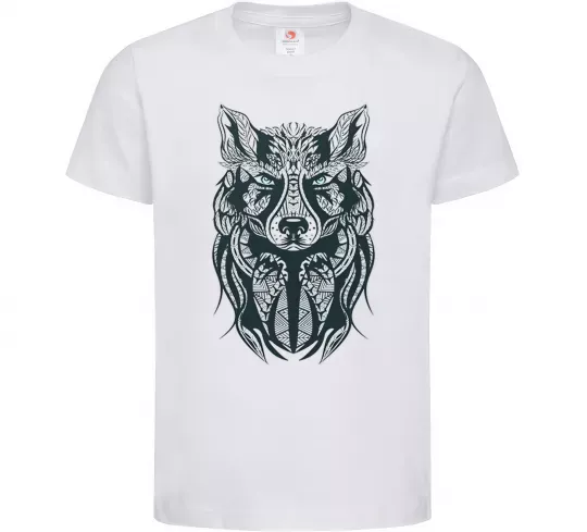 Детская футболка Wolf eyes Белый фото