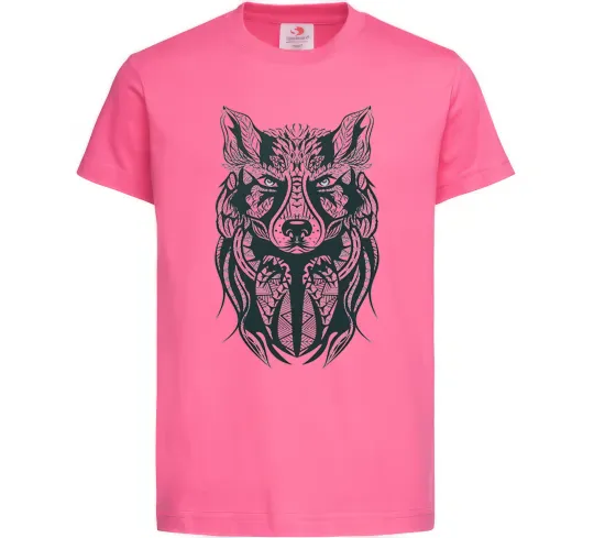 Детская футболка Wolf eyes Ярко-розовый фото