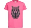 Детская футболка Wolf eyes Ярко-розовый фото