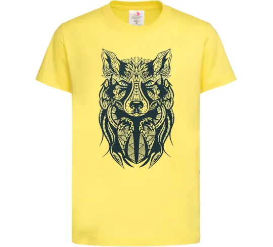 Детская футболка Wolf eyes Лимонный фото