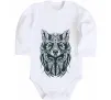 Детский боди Wolf eyes Белый фото