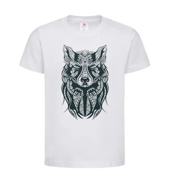 Детская футболка Wolf eyes Белый фото