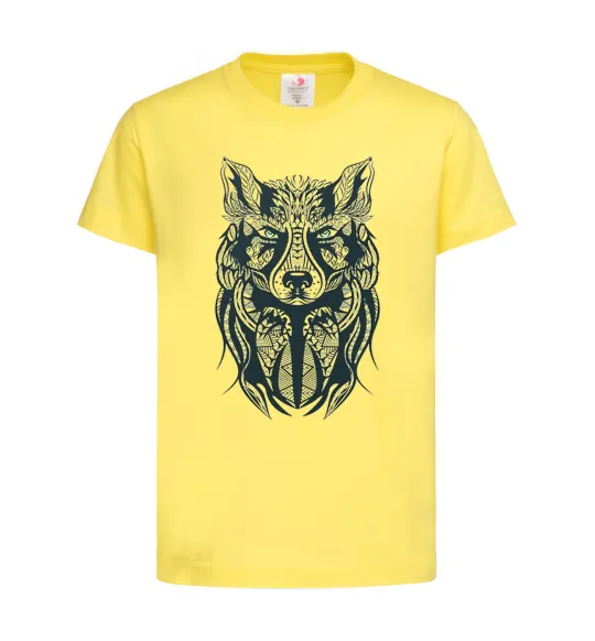 Детская футболка Wolf eyes Лимонный фото