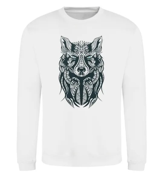Свитшот Wolf eyes Белый фото