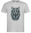 Мужская футболка Wolf eyes Серый фото